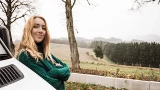 Driving the WILDS of Belgium (stuck in mud) | VAN LIFE EUROPE #vanlife | Ep 2