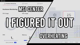 MSI Center Not Working FIXED Fan Control Proper Settings For Overheating