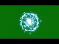 Blue Energy Portal Opening Green Screen Effect
