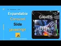 Expandable Image Carousel with HTML CSS and JavaScript