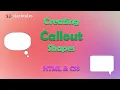 Creating Callout Shapes with Arrow in Easy Steps - HTML CSS
