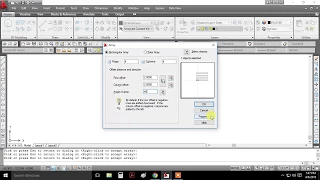 AutoCad 2009 Rectangular Array Command Tutorial