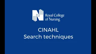 CINAHL database search techniques