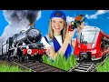 Download Lagu Trains for Kids | Steam Train, Electric Train and Toy Train | Speedie DiDi Trains for Toddlers