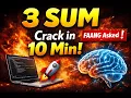 3Sum Problem Most Asked Coding Interview Question Java Solution Explained