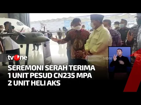Kemenhan Terima Satu Unit Pesawat CN235 dan Helikopter Anti-Kapal Selam