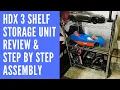 X 3 Shelf Storage Unit Review Step By Step Assembly