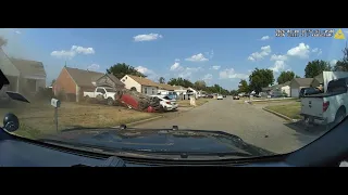BODY CAM Oklahoma City police arrest driver after burnout donuts and pursuit crash