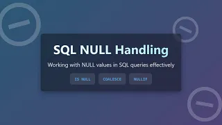 SQL NULL Handling The Ultimate Guide for Beginners