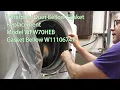 Replace Whirlpool Duet Washer Gasket Bellow Clean Filter