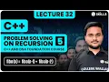 Problem Solving on Recursion - 5 Frog Jump Problem Lecture 32 C and DSA Foundation course