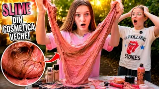 🔥 AM FĂCUT SLIME DIN COSMETICE VECHI… ȘI MI S-A LIPIT PĂRUL ÎN EL! 😱