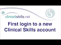 First login to a new account using email and password