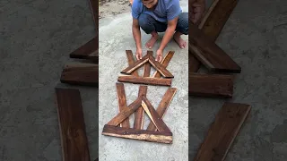 Amazing Pallet Wood Table Build | DIY Outdoor Table | Step-by-Step Full Process