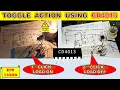 1358B Toggle Switch Using CD4013 IC Single Push Button Controls Load