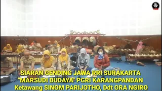 Download Siaran Gending Jawa RRI Surakarta, SINOM PARIJOTHO, ORA NGIRA Ki Nartosabdho #karawitan #gamelan MP3