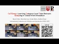 ICRA 2022 presentation CaTGrasp Learning Category-Level Task-Relevant Grasping