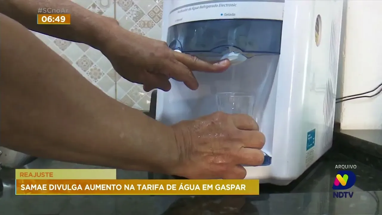 Tarifa da conta de água vai ficar mais cara a partir do mês que vem na cidade de Gaspar
