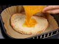 Pour Eggs Over Bread in the Air Fryer… Breakfast Will NEVER Be the Same!