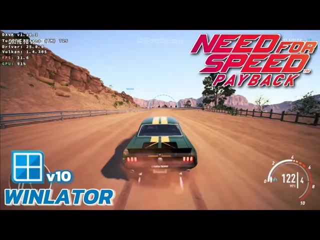 Winlator v10 (New Update) - Gameplay Need For Speed Payback (Windows) On Android