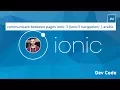 communicate between pages ionic 3 ionic3 navigation arabic