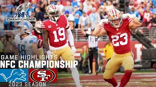 Detroit Lions vs San Francisco 49ers Game Highlights 2023 NFC Championship