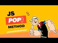 Javascript pop method Javascript tutorial tamil