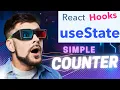 Simple Counter App using ReactJs useState React Hooks React JS New Tricks Daily