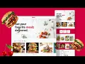 How to create food delivery service landing page HTML CSS Vanila Js