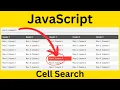 JavaScript Search and Highlight Data in an HTML Table - JavaScript Tutorial With Source Code