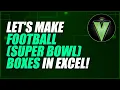 How to Make Super Bowl Squares in Excel Football Boxes Template with Random Numbers 0 9