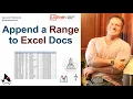 How to use UiPath Append Range with Excel Example