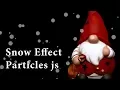 How to Use Particles JS Snow Effect by Particle JS JavaScript Animated Background