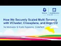 How We Securely Scaled Multi-Tenancy with VCluster Crossplane Ilia Medvedev Kostis Kapelonis