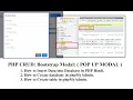 PHP CRUD-1 Bootstrap Modal Insert Data into Database in PHP Hindi