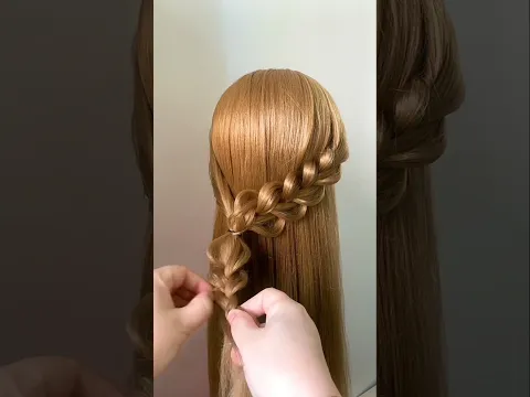 تسريحة شعر أنيقة وسهلة بخطوات بسيطة😍✨️