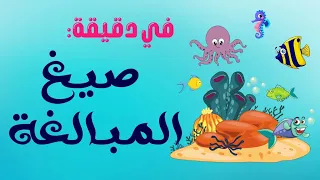 في دقيقة صيغ المبالغة 