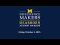 UM-Dearborn 2025 Alumni Difference Makers Awards Ceremony