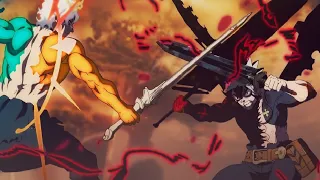asta vs conrad final full fight 4k black clover sword of the wizard king