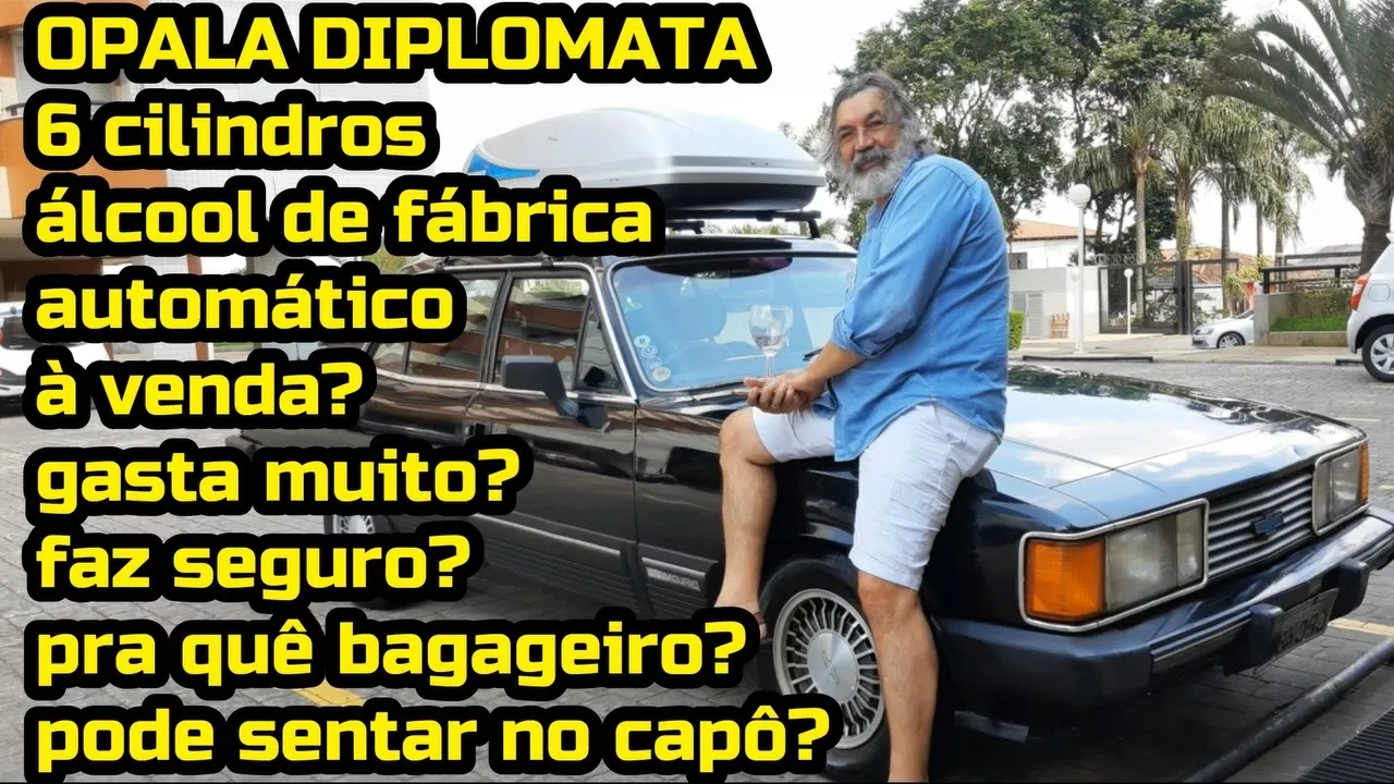 Opala Diplomata 86 automático álcool // Caçador de Carros