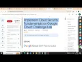 Implement Cloud Security Fundamentals on Google Cloud Challenge Lab