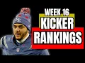 Ranking ALL 32 Kickers for Week 16 Fantasy Football
