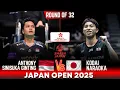 Download Lagu Anthony Sinisuka GINTING (INA) vs Kodai NARAOKA (JPN) | DAIHATSU Japan Open 2025 | Round of 32