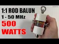 Download Lagu 1:1 HF ROD BALUN FOR 1 TO 50 MHz
