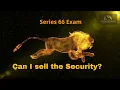 Exempt Security vs Exempt Transaction Can I sell the Security and