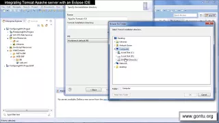Spring C Tutorials 04 Integrating Tomcat Apache server with an Eclipse IDE