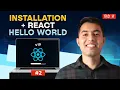 React Installation Creating Our First Website with React JS v19 Tutorial in Hindi 2024