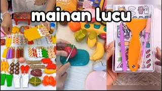 mainan buah dan makanan super lucu dan sticker viral karakter
