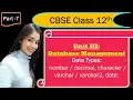 CBSE Class - 12 SQL