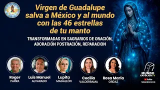 VIRGEN DE GUADALUPE SALVA A MÉXICO Y AL MUNDO CON LAS 46 ESTRELLAS DE TU MANTO*